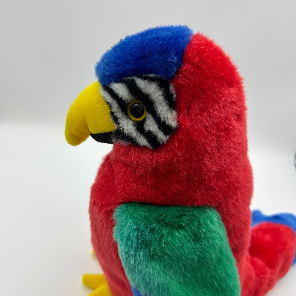 Ty Beanie Buddies Jabber the Parrot Red Macaw Plush 1999‎ Stuffed Animal Bird - Picture 6 of 9